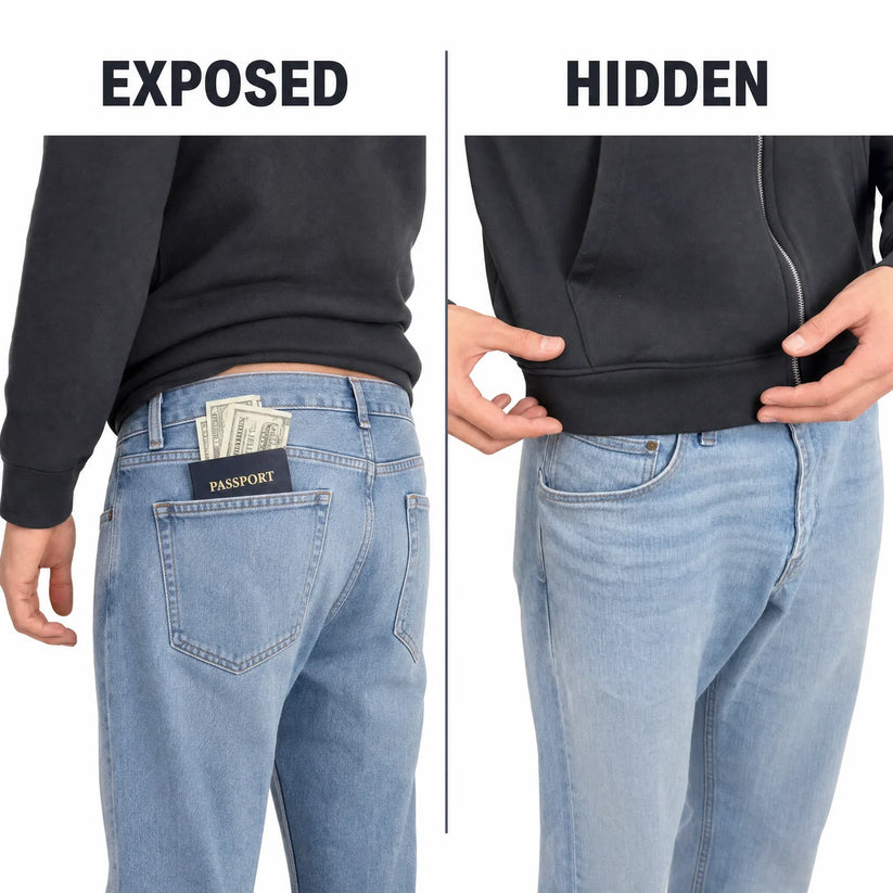 Hidden 3-in-1 Travel Pocket