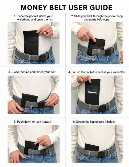 Hidden 3-in-1 Travel Pocket