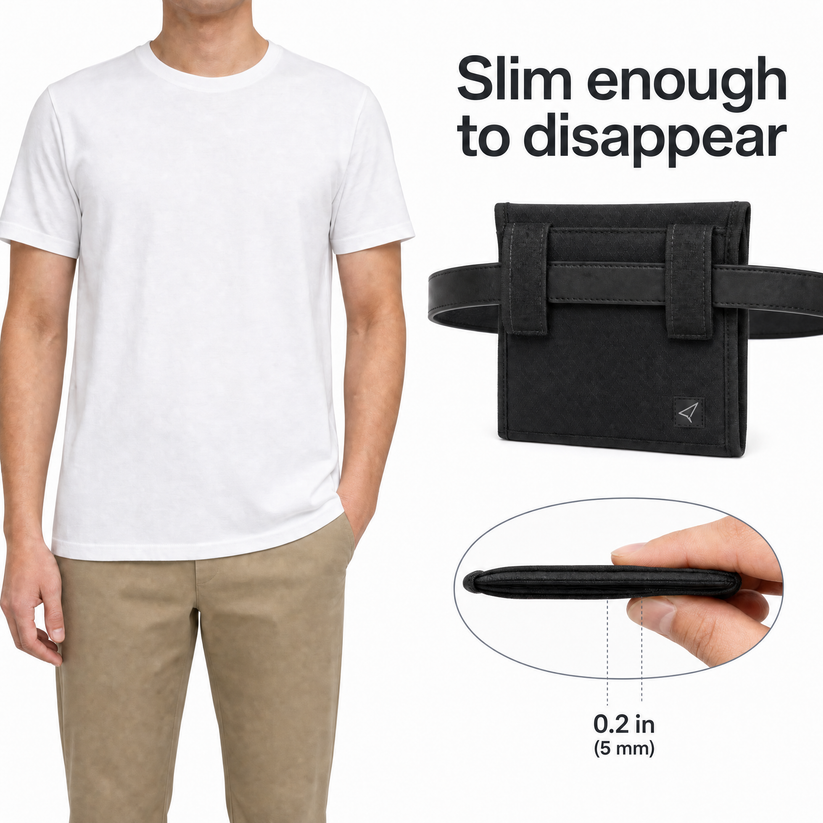 Hidden 3-in-1 Travel Pocket