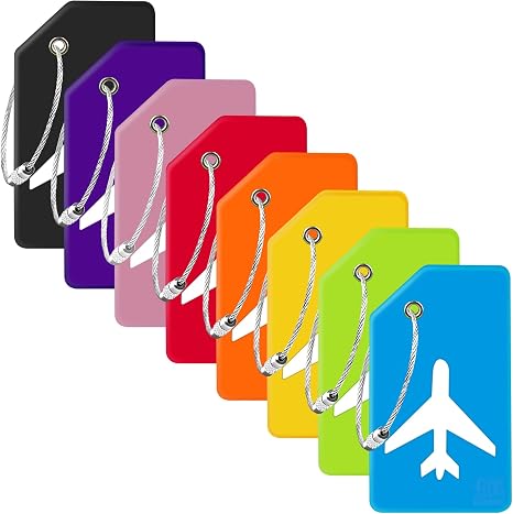 Gostwo 8-Pack Silicone Luggage Tags